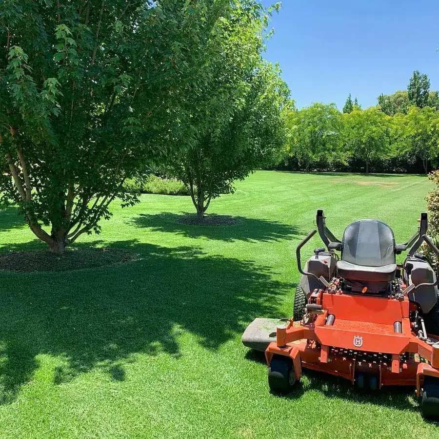 Acreage lawn mowing project completed by Blue Hills in Berwick VIC